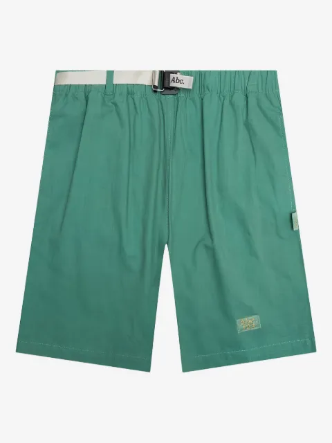 Advisory Board Crystals buckle-fastening patch-pocket shorts
