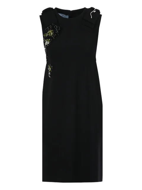Prada vestido con parche de joya