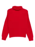 ISABEL MARANT turtleneck ribbed sweater - Red