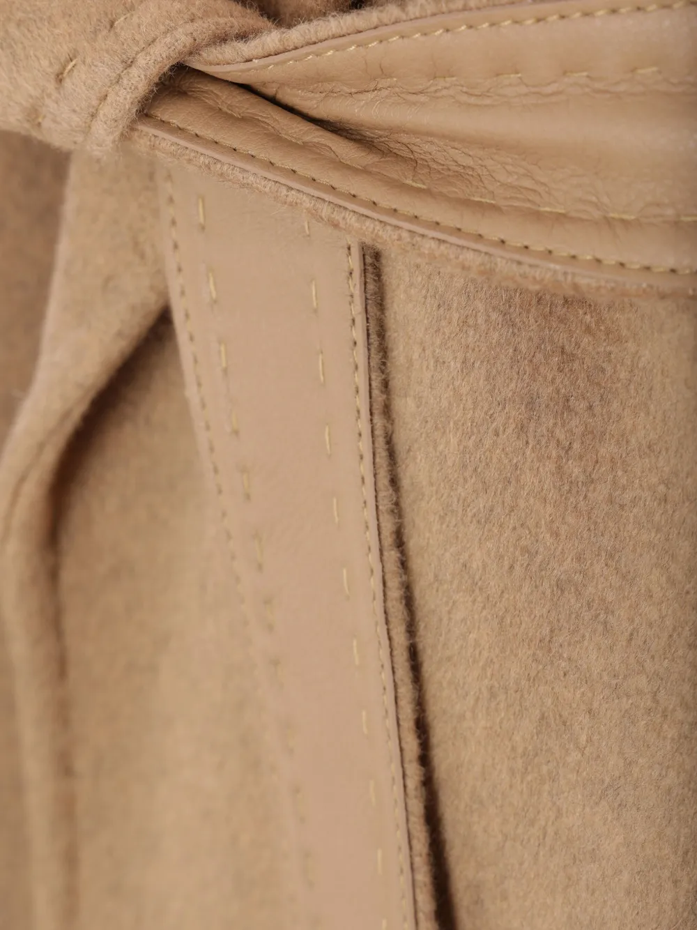 Max Mara Vale peak-lapel belted coat Beige
