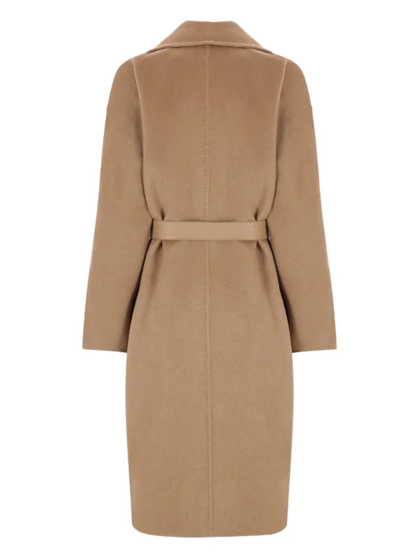【送料&関税込】Max Mara Camel Valle Coat Deconstructed coat in double cashmere, camel | 