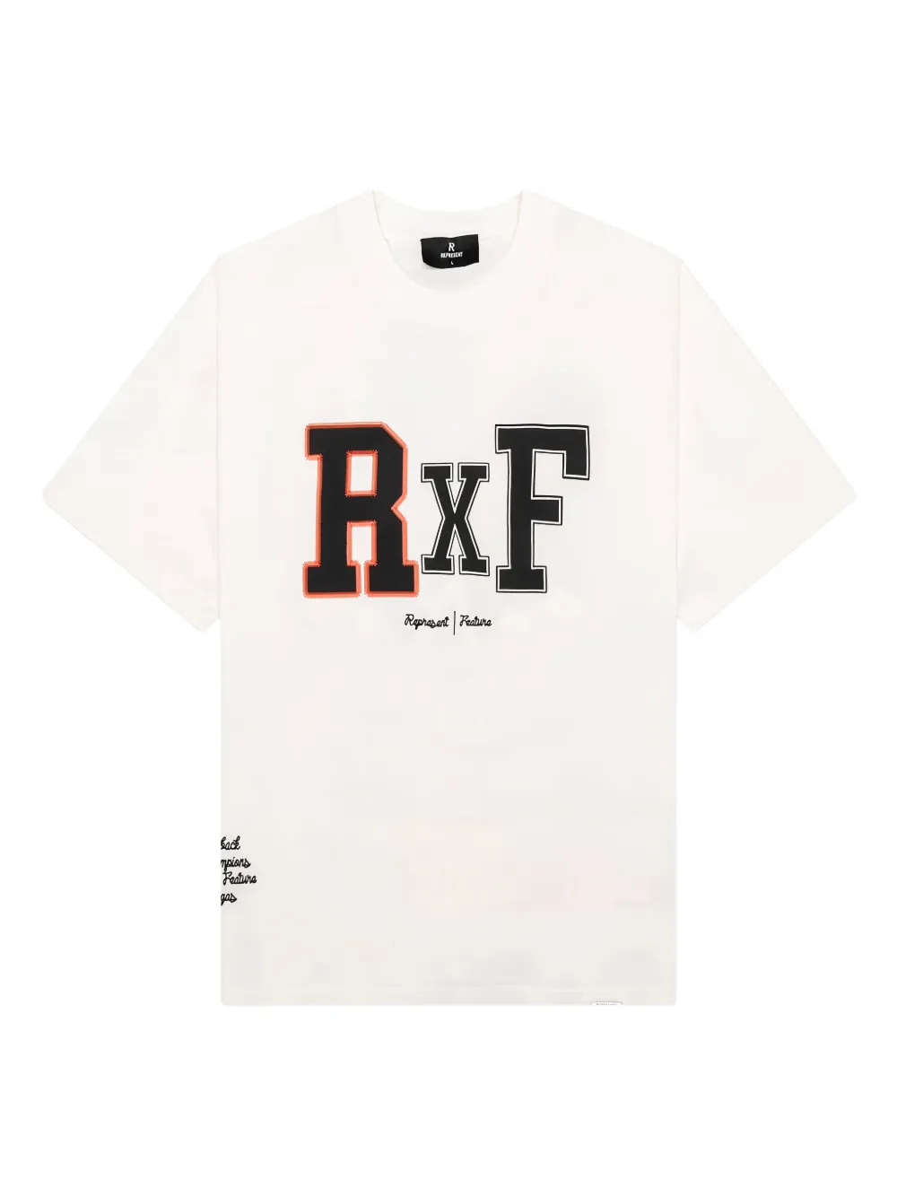 Represent x Champions T-shirt met borduurwerk Wit