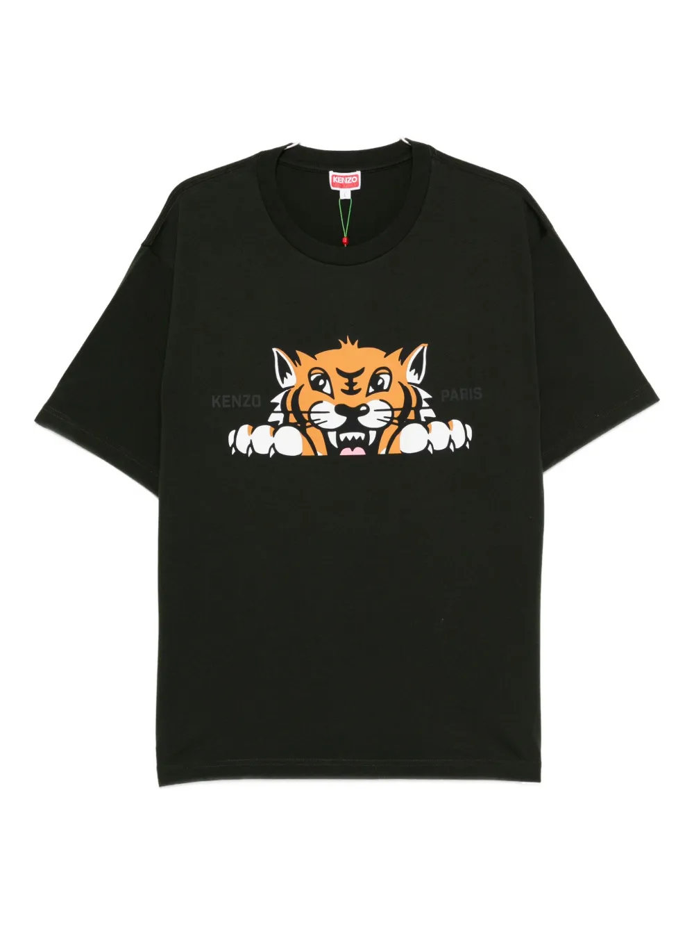 Kenzo tiger-graphic t-shirt - Verde