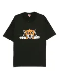 Kenzo tiger-graphic t-shirt - Green