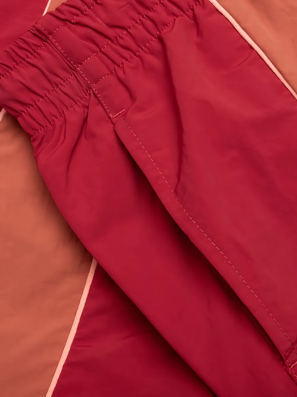 PUMA x KidSuper panelled drawstring shorts Rood
