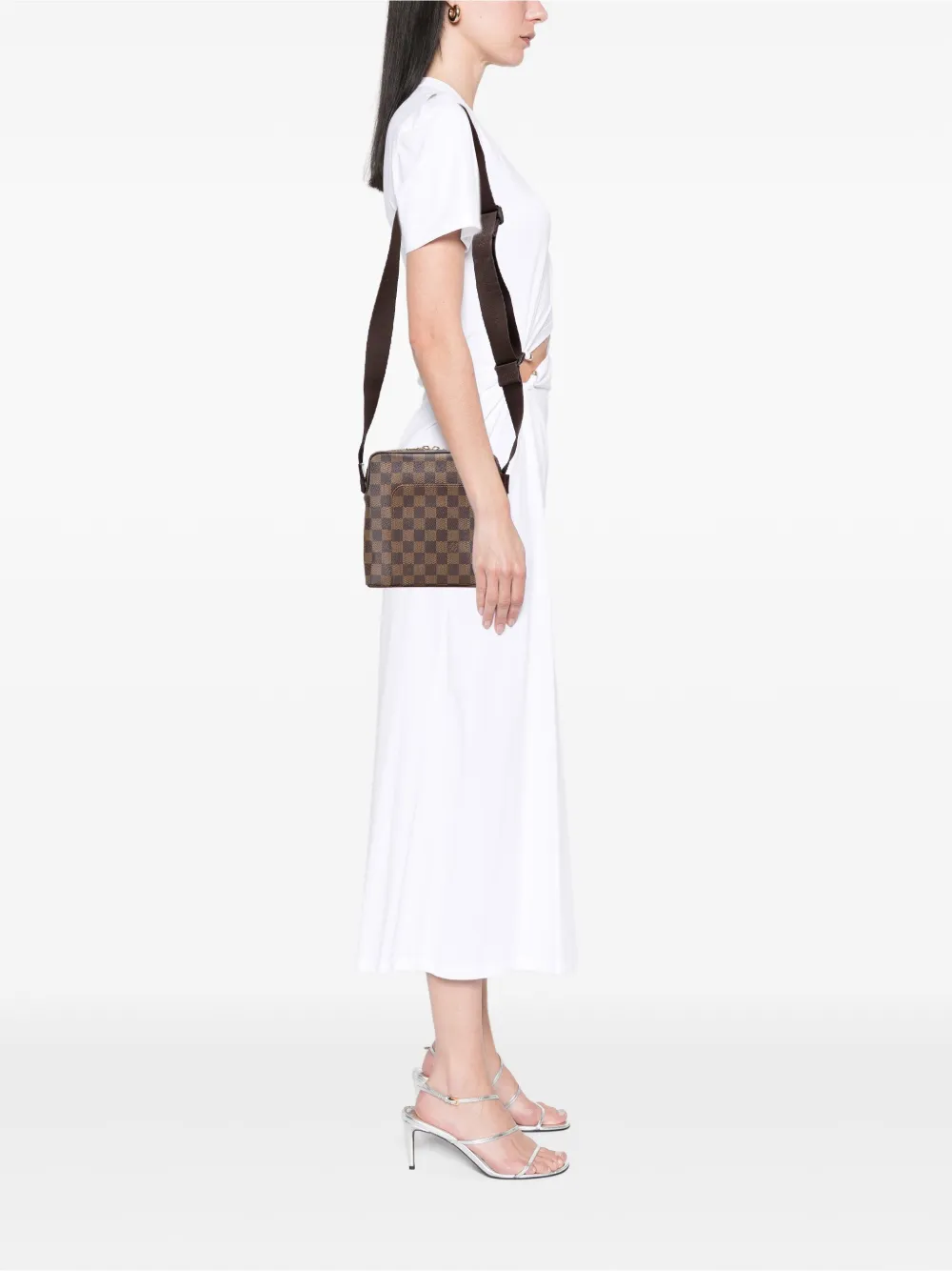 Louis Vuitton Pre-Owned 2004 Damier Ebene Olav PM crossbody bag | Pre-Owned | Image 2