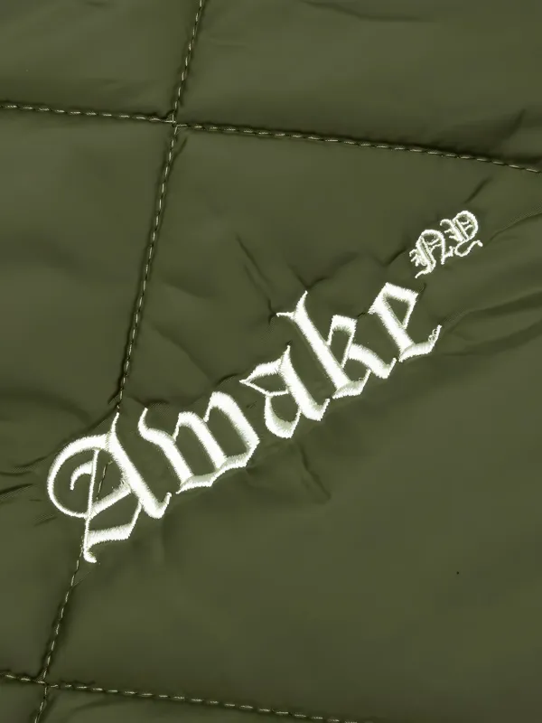 Awake NY logo-embroidered Quilted Bomber Jacket | Green | FARFETCH