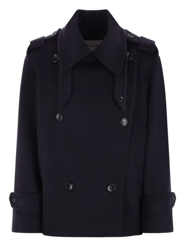 Max Mara ダブルブレスト トレンチコート | ブルー | FARFETCH JP