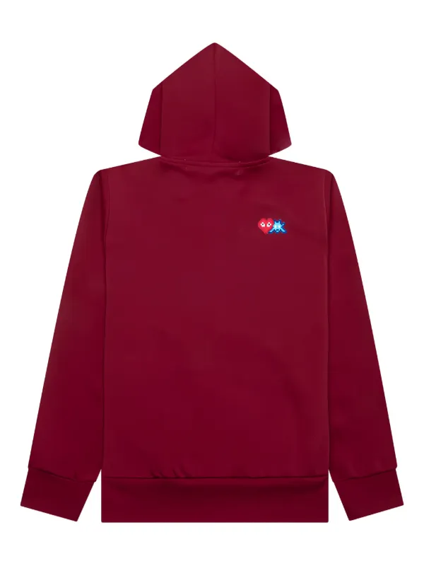 Comme Des Garçons Play Moletom De Capuz Com Zíper | Vermelho