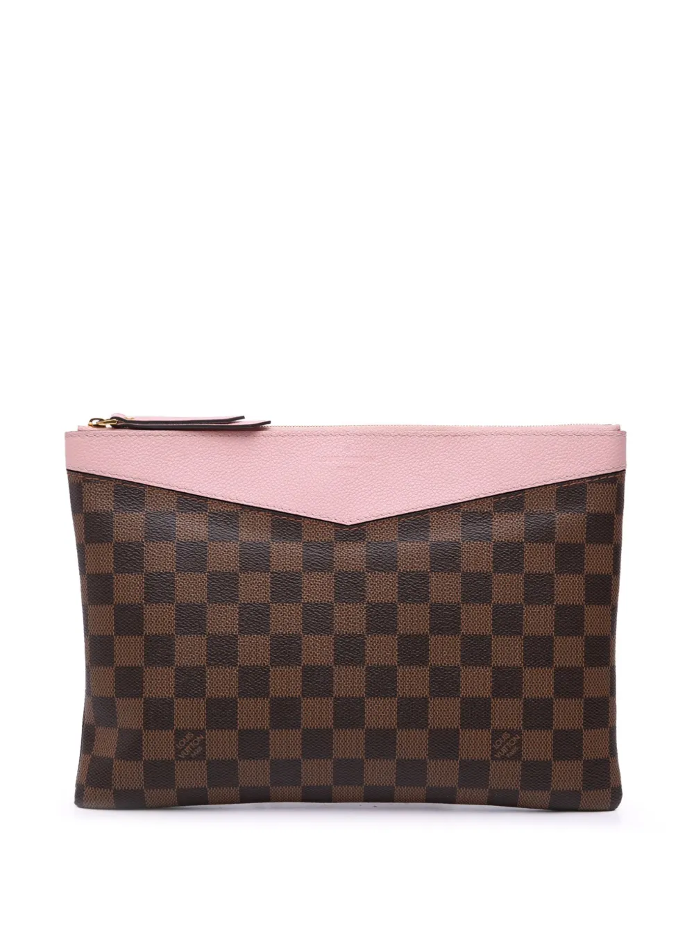 Louis Vuitton Pre-Owned 2019 Damier Ebene Daily Pouch clutch bag - Louis Vuitton Pre-Owned 2019 Damier Ebene Daily Pouch clutch bag -