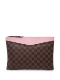 Louis Vuitton Pre-Owned 2019 Damier Ebene Daily Pouch clutch bag - Brown