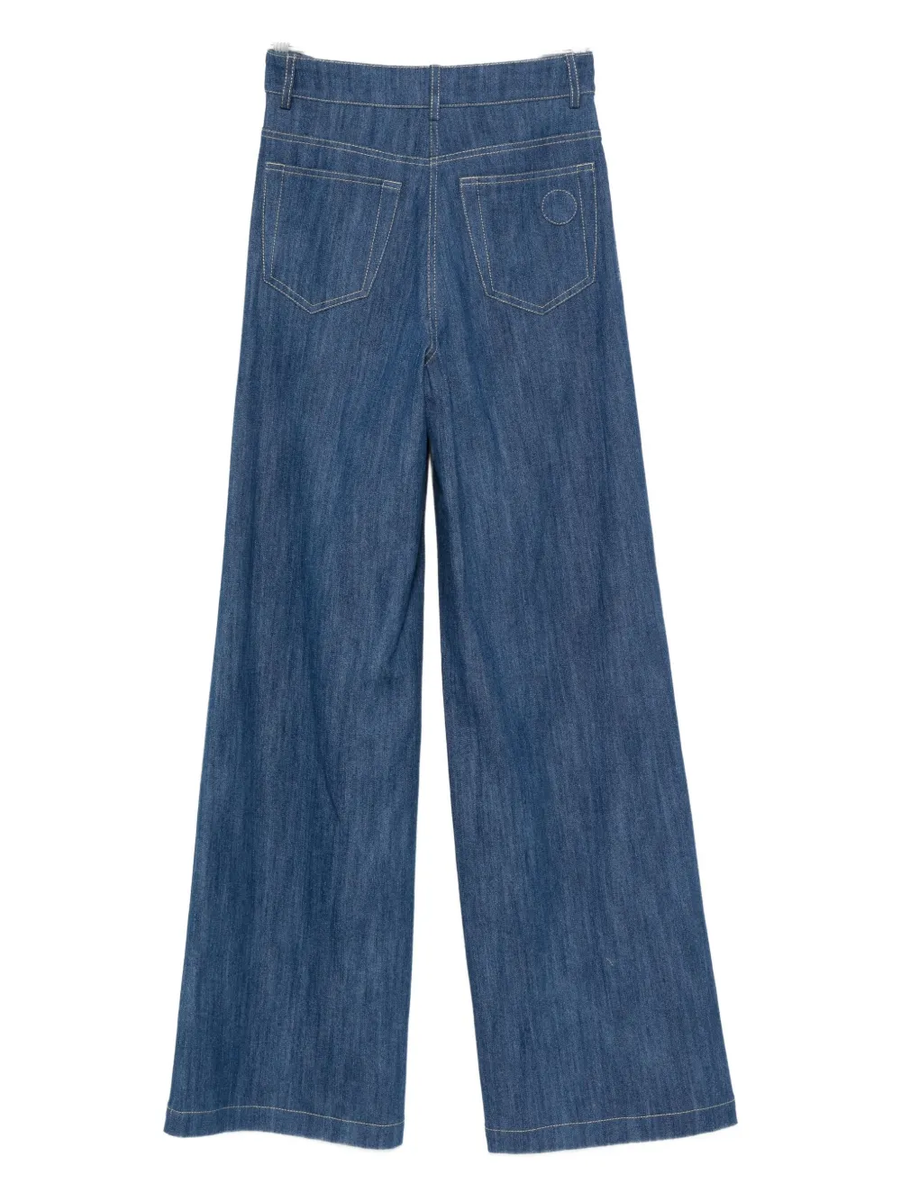 Akris Punto button-fly wide-leg trousers - Blauw