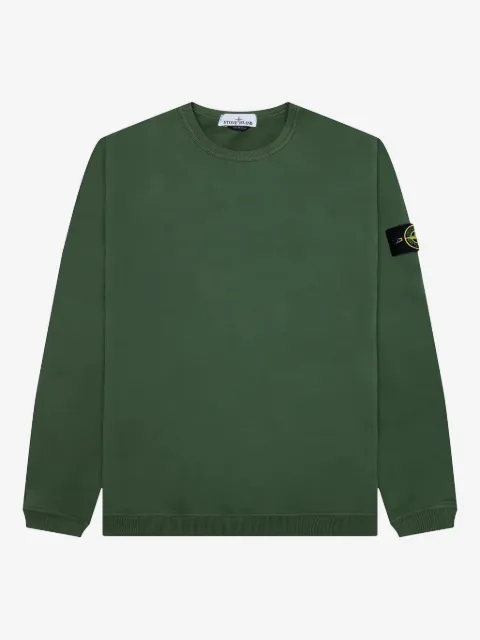 Stone Island Compass-badge crew-neck sweatshirt