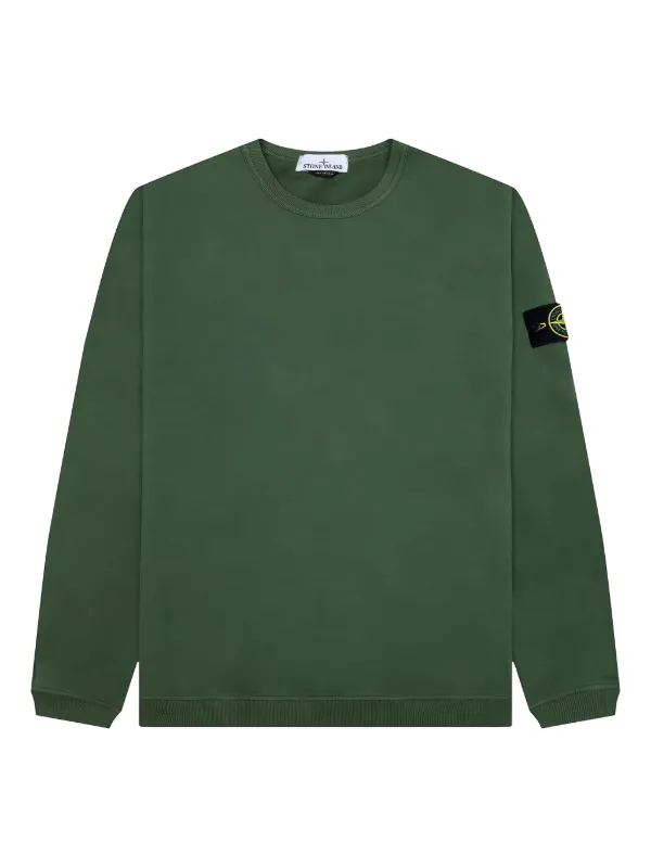 Stone Island コンパスバッジ スウェットシャツ | グリーン | FARFETCH JP