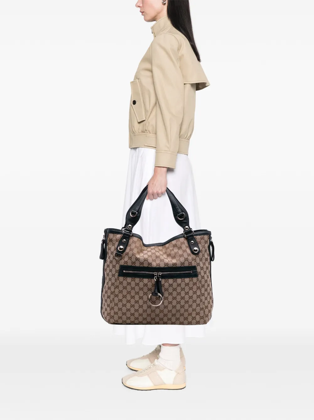 Gucci Pre-Owned 2016-2025 Large GG Canvas Icon Bit Zip tote bag | Pre-Owned | Image 2
