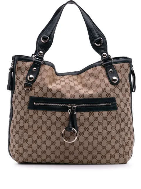 Gucci Pre-Owned 2016-2025 Large GG Canvas Icon Bit Zip tote bag