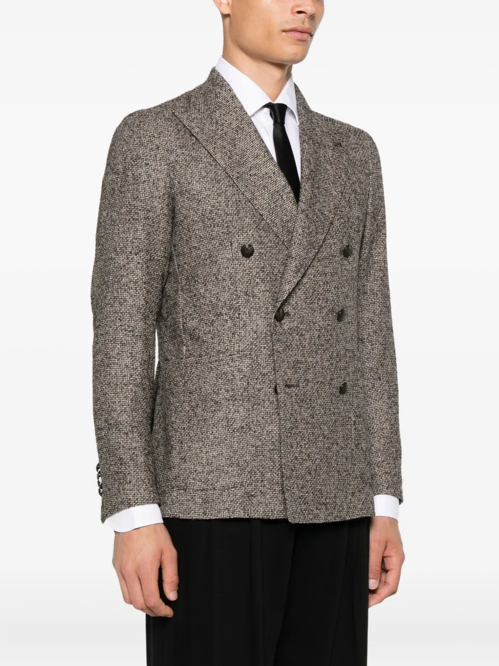Tagliatore Blazer met dubbele rij knopen Bruin