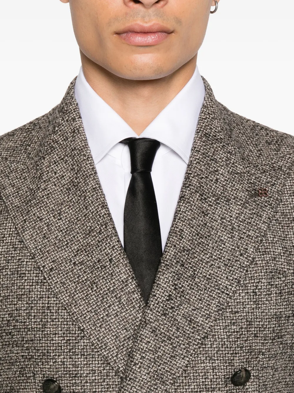 Tagliatore Blazer met dubbele rij knopen Bruin
