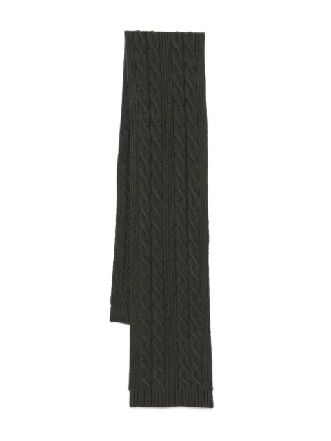 N.Peal cable rib scarf