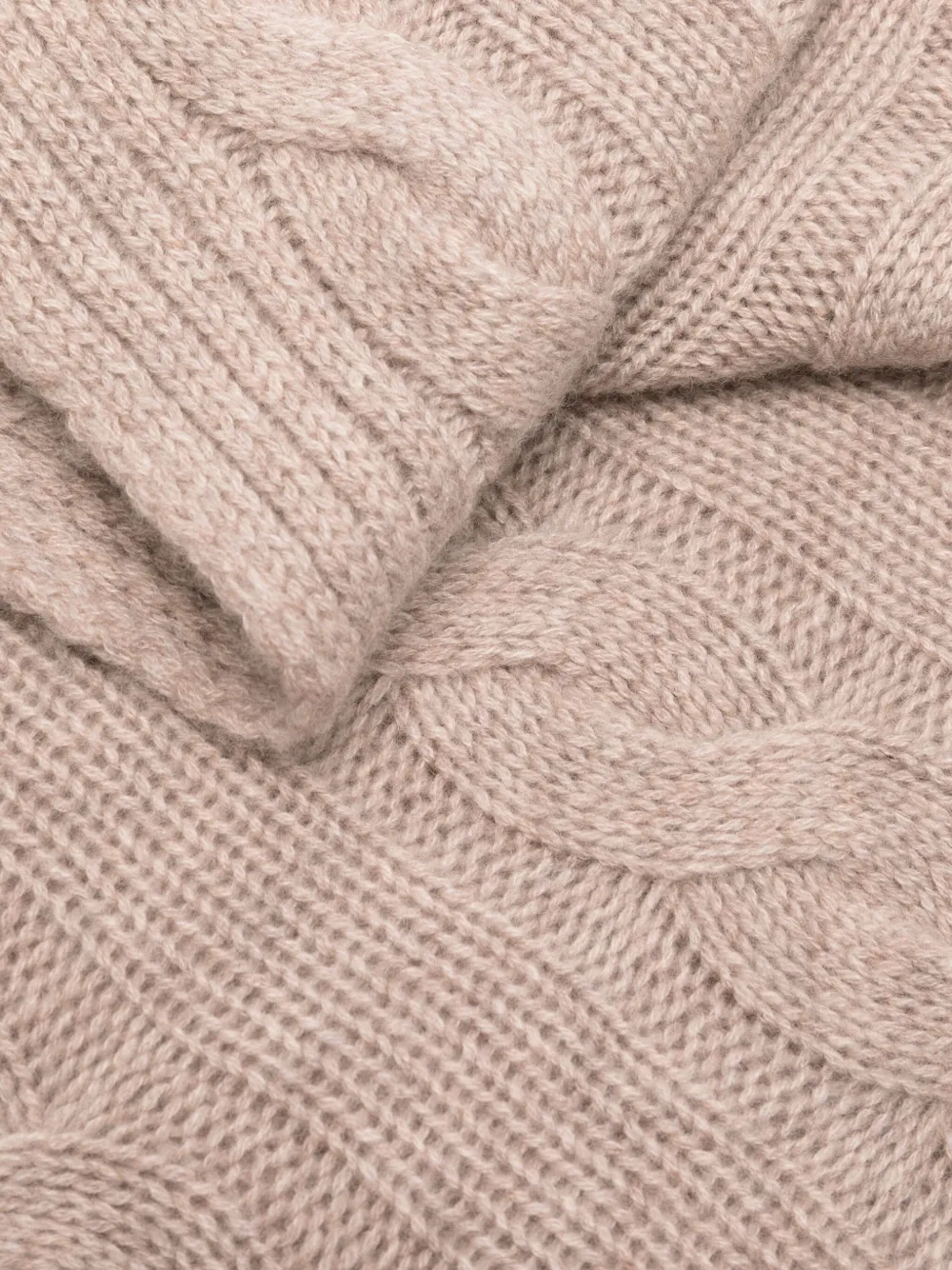 N.Peal Cable plaid - Beige