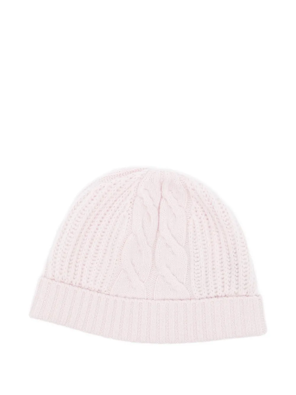 N.Peal cashmere cable-knit beanie | Pink | Image 1