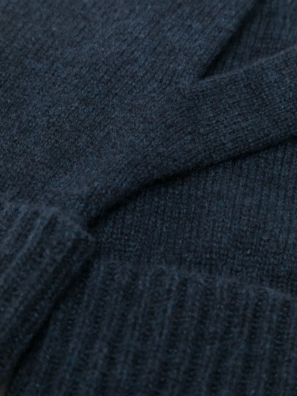 N.Peal Geribbelde handschoenen - Blauw
