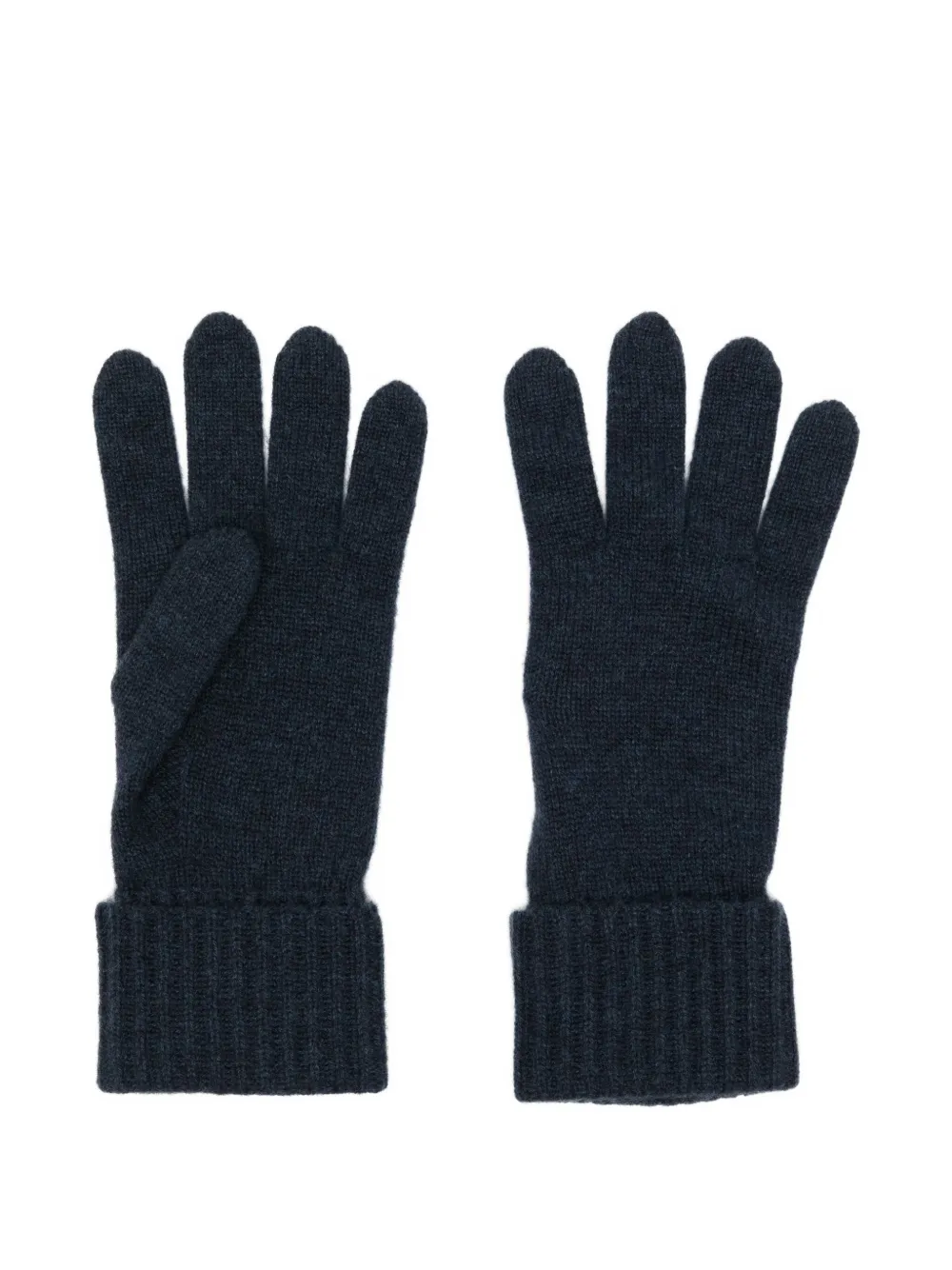 N.Peal ribbed gloves | Blue | Image 1