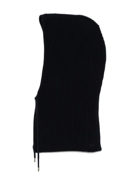 N.Peal ribbed cashmere hood