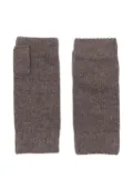 N.Peal cashmere fingerless gloves - Brown