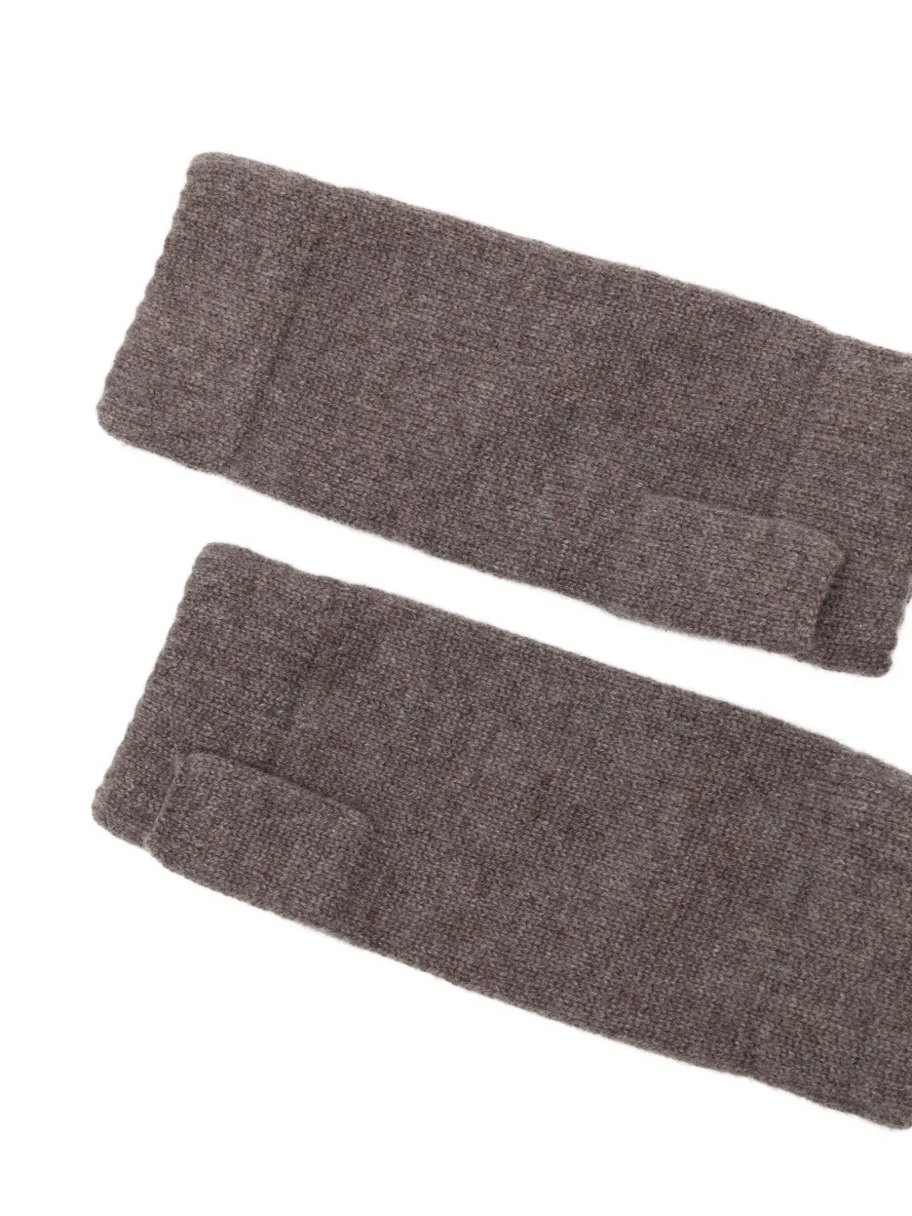 N.Peal Kasjmier vingerloze handschoenen - Bruin