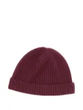 N.Peal ribbed hat - Red