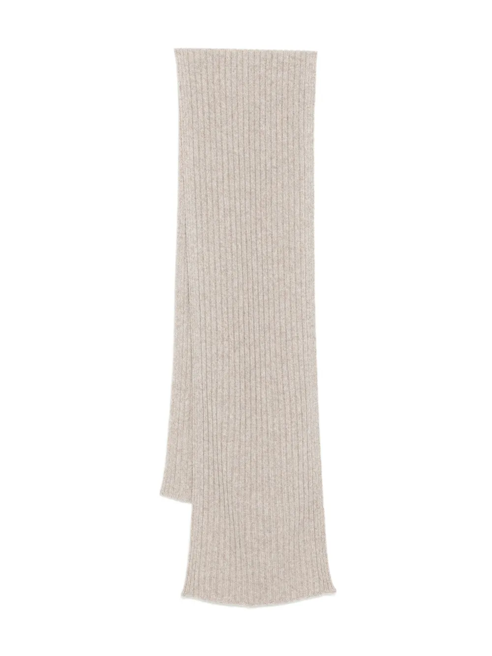 N.Peal short ribbed scarf | Neutrals | Image 1