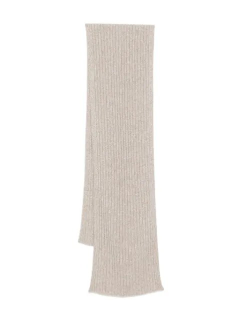 N.Peal short ribbed scarf