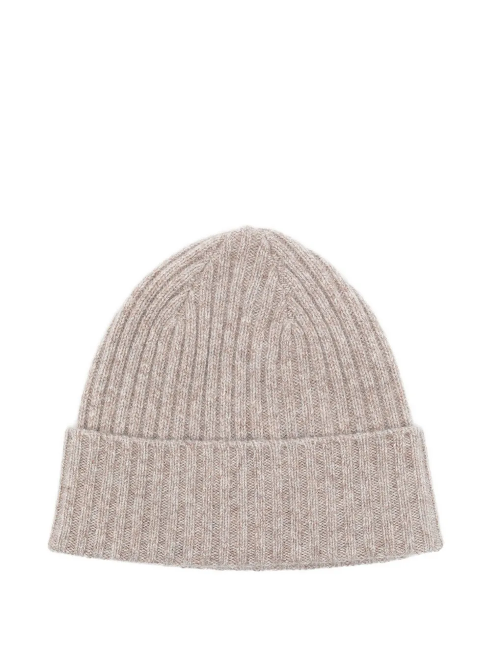 N.Peal cashmere ribbed beanie | Neutrals | Image 1