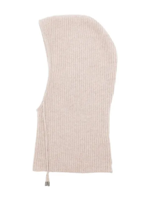 N.Peal ribbed cashmere balaclava
