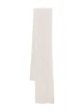 N.Peal Cable Rib Scarf - Neutrals