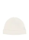N.Peal ribbed hat - White