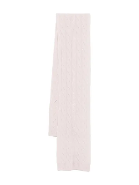 N.Peal cable rib scarf