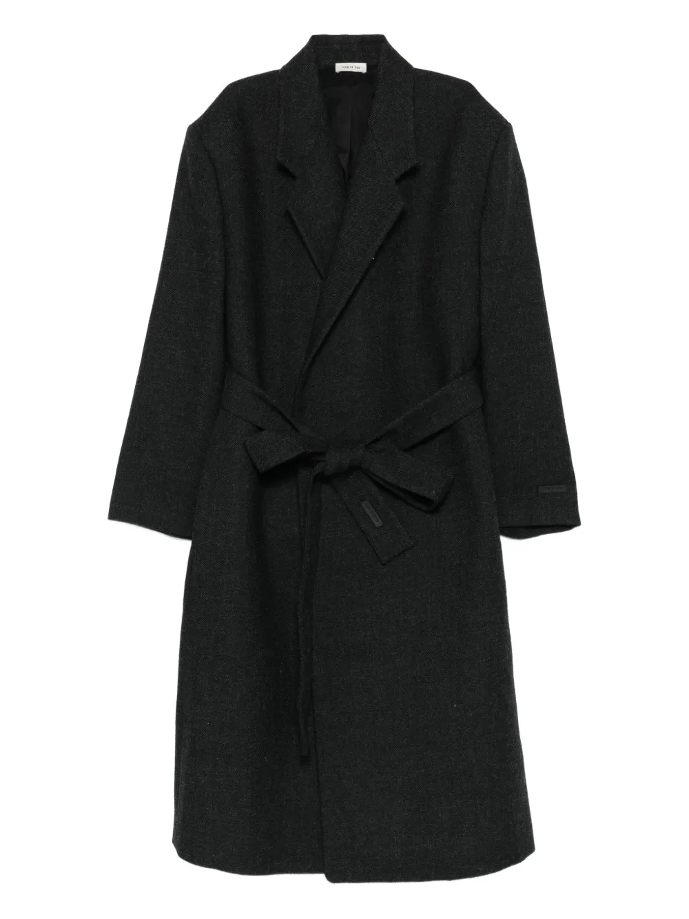 belted wrap coat
