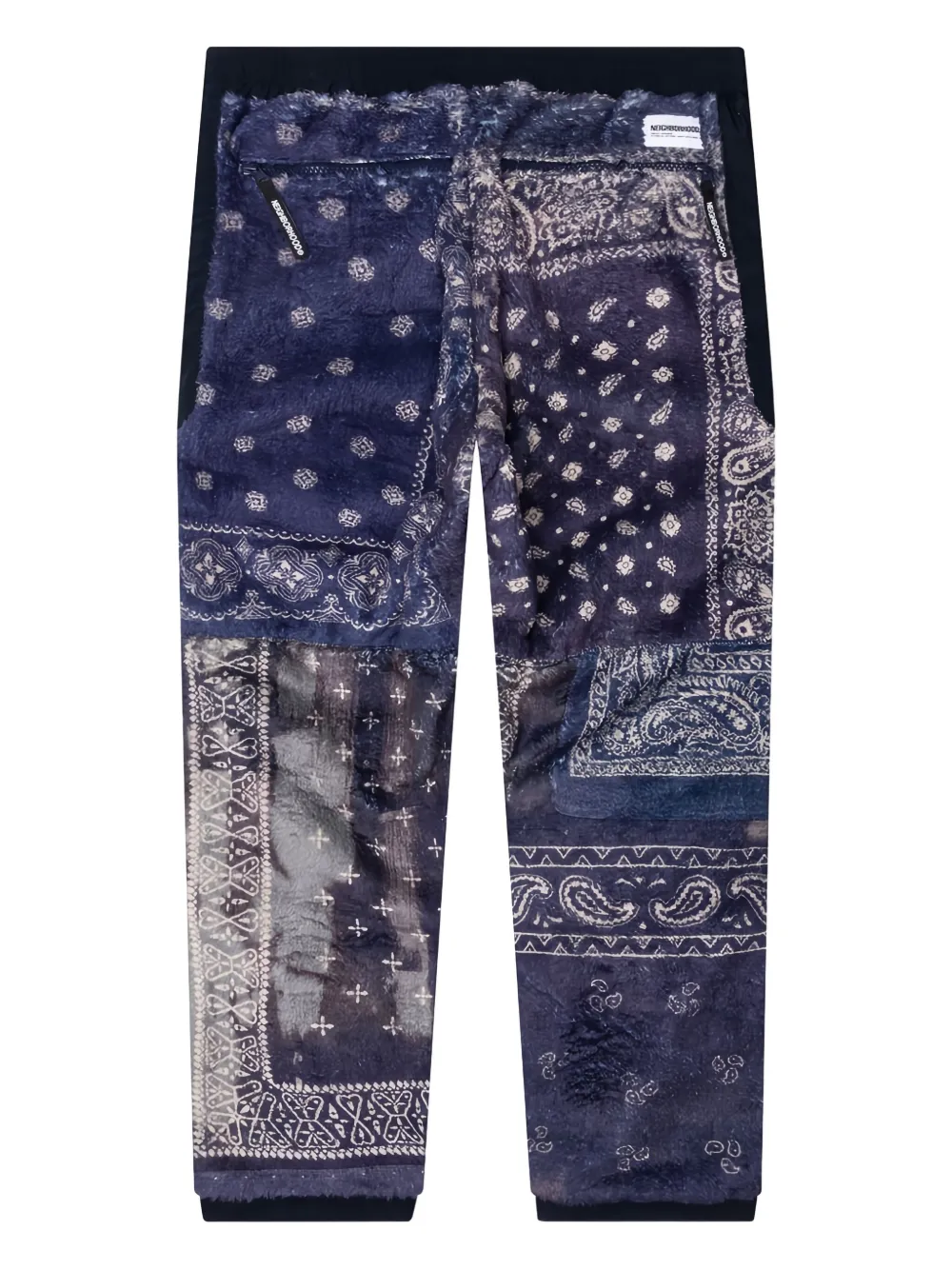 Neighborhood Trainingsbroek met bandanapatroon - Blauw