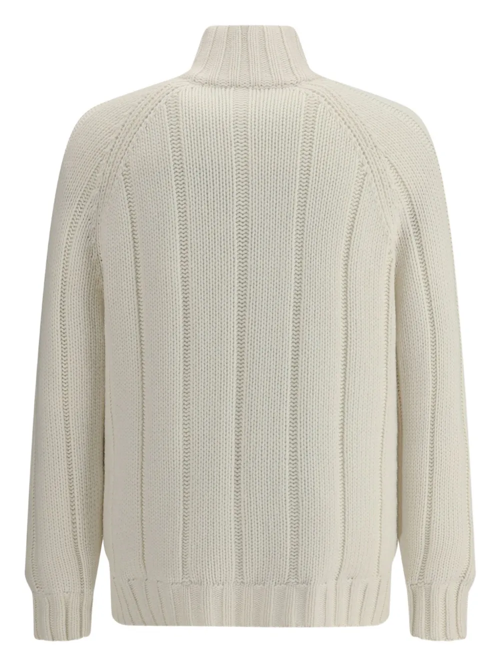 Brunello Cucinelli Knitted Down Jacket Puffer Jackets Multicolor In White