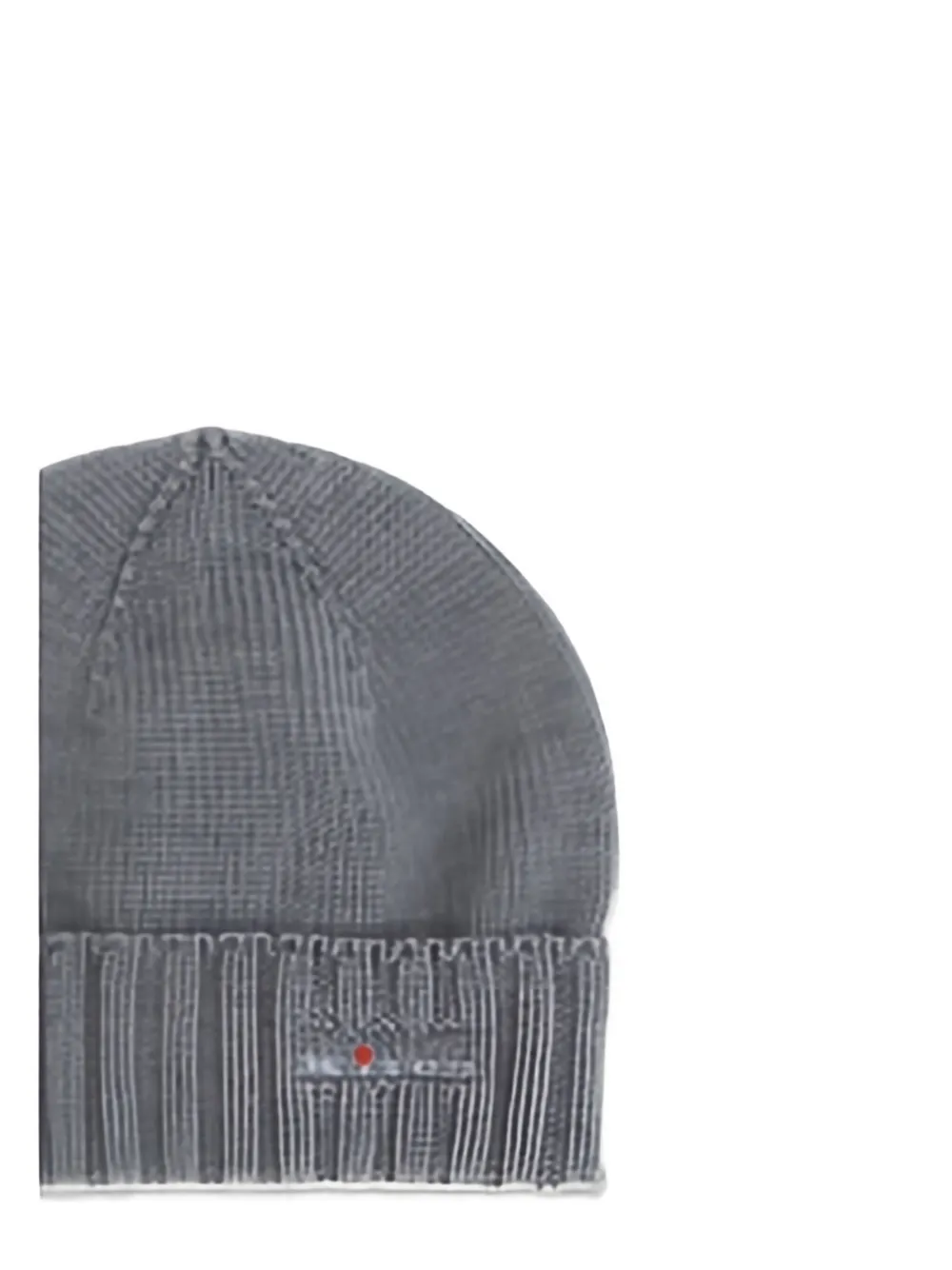 Kiton Men Wool Beanie Hat In Gray