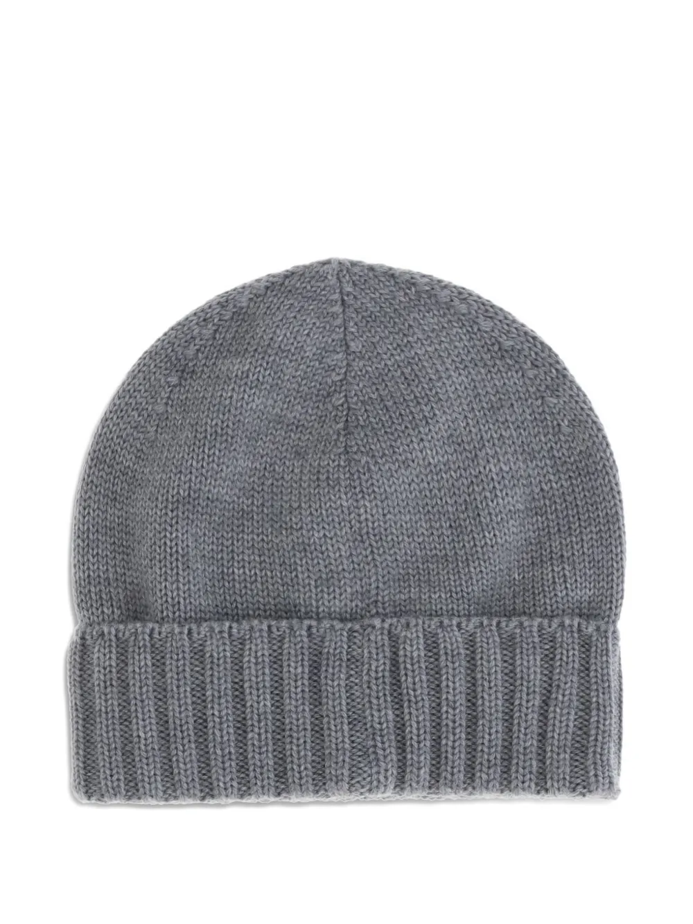Kiton Men Wool Beanie Hat In Gray