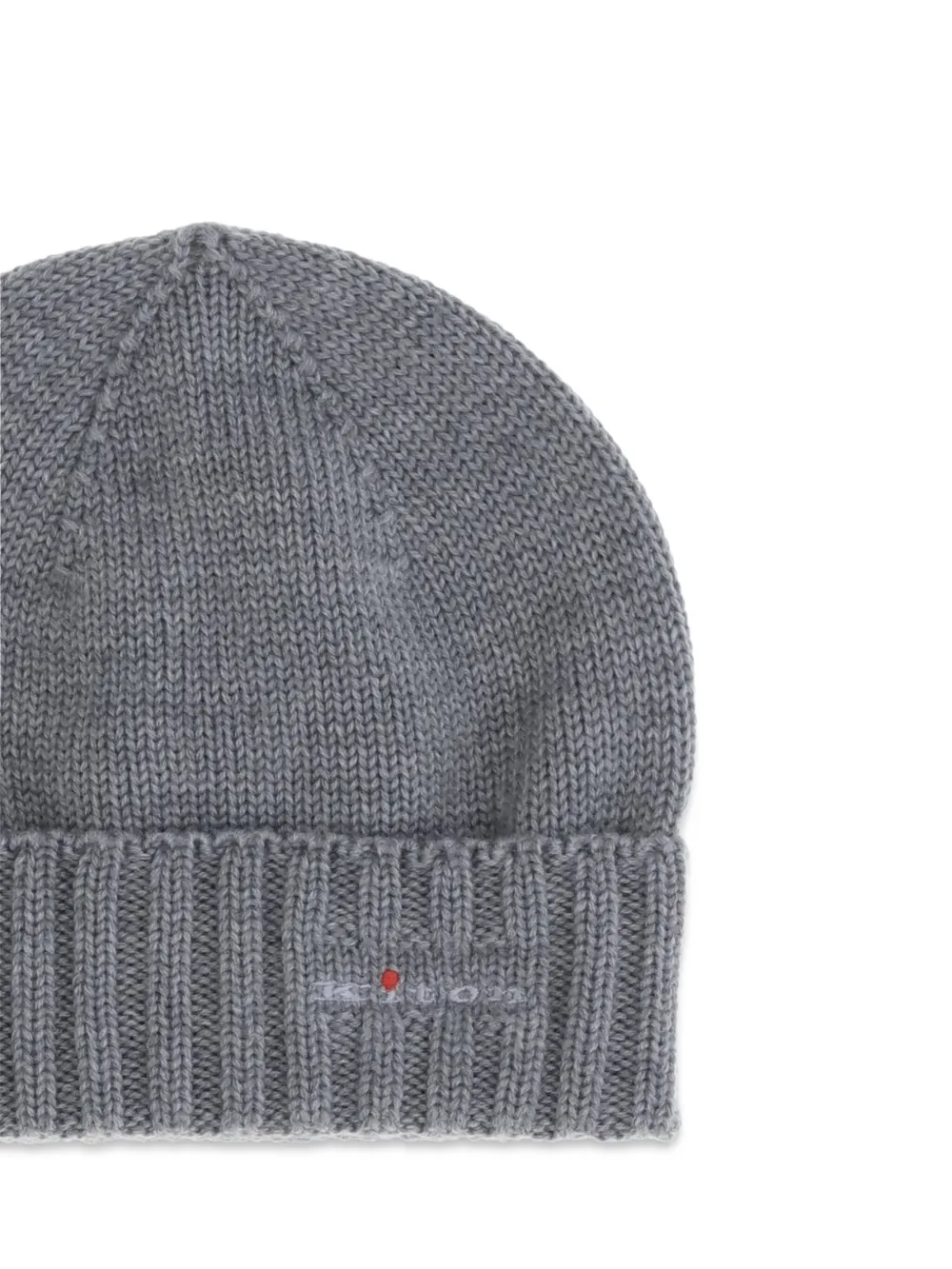 Kiton ribbed knit hat - Grijs