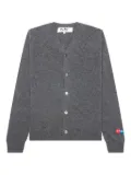 Comme Des Garçons Play x The Artist Invader heart-patch cardigan - Grey