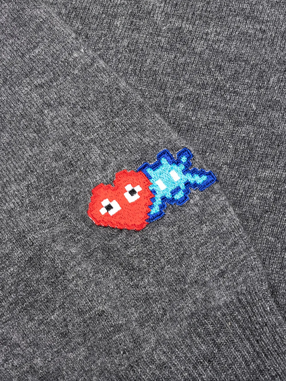 Comme Des Garçons Play x The Artist Invader vest met hartpatch Grijs