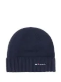 Kiton ribbed-knit beanie - Blue