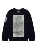 Raf Simons graphic-print sweater - Blue