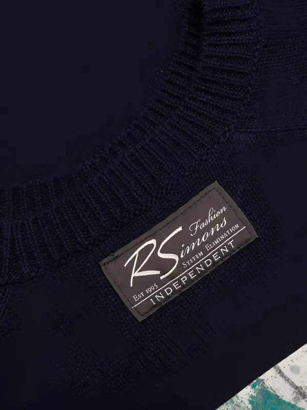 Raf Simons graphic-print Sweater | Blue | FARFETCH