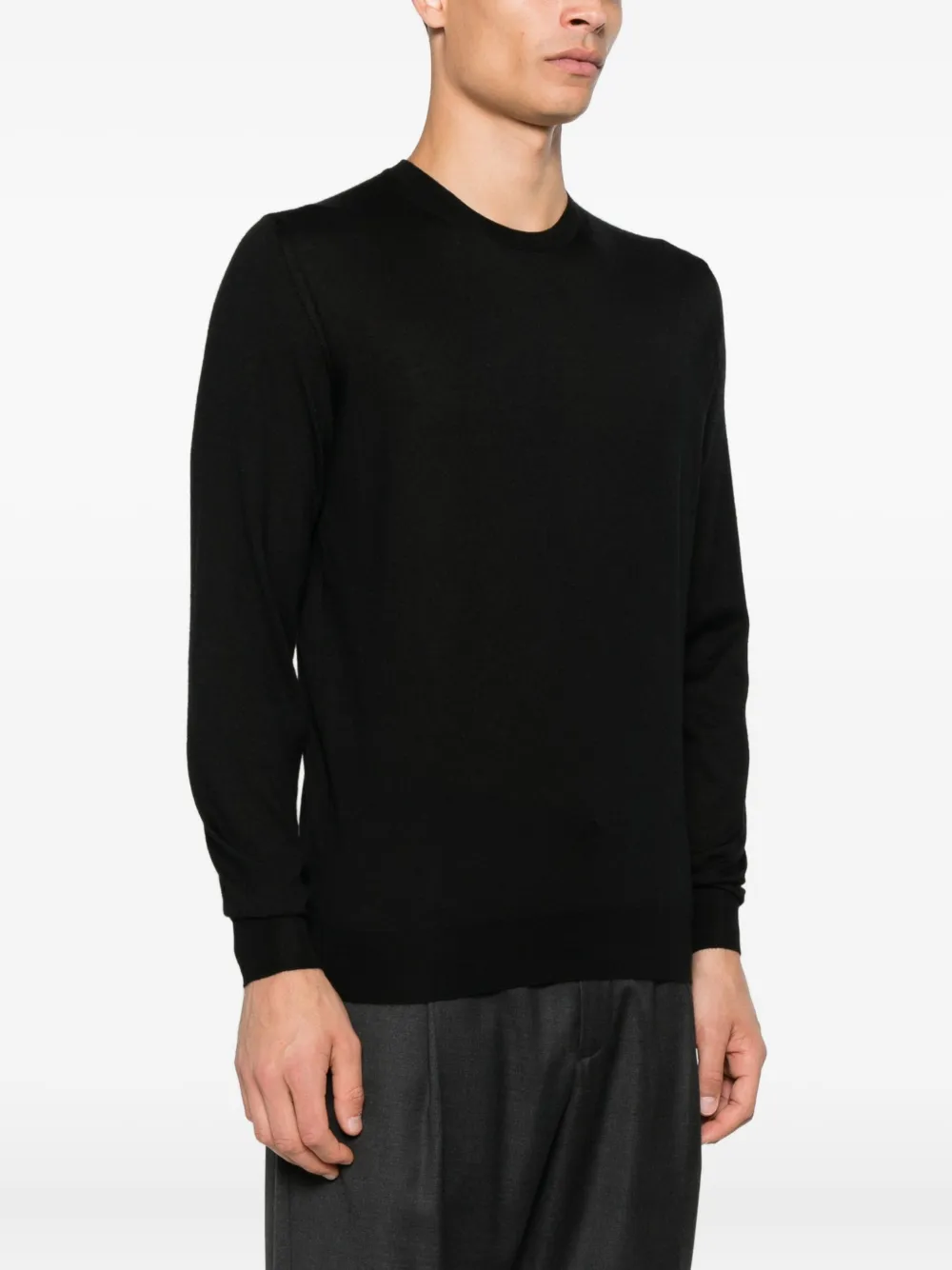 Fedeli Top met ronde hals Zwart